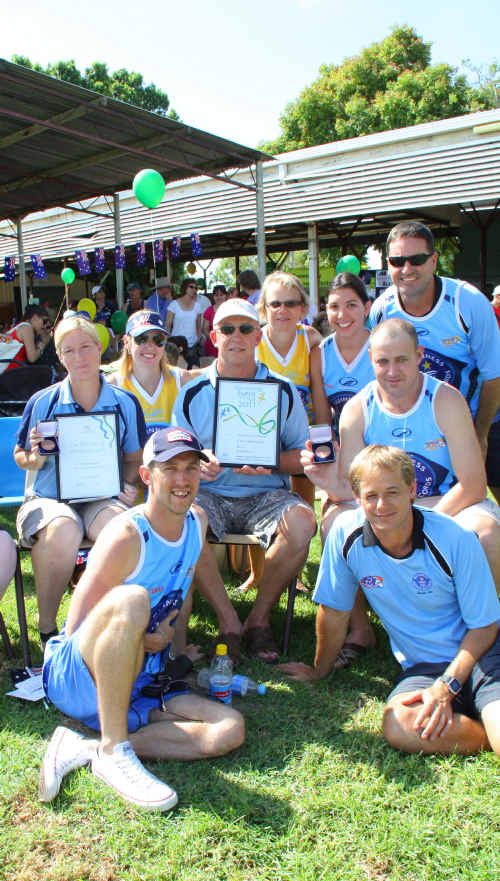 CHAMPS: Community Event of the Year winners, Emerald’s Guinness World Record touch team at the Australia Day Awards. nk-260111-014 CHAMPS: Community Event of the Year winners, Emerald’s Guinness World Record touch team at the Australia Day Awards. nk-260111-014